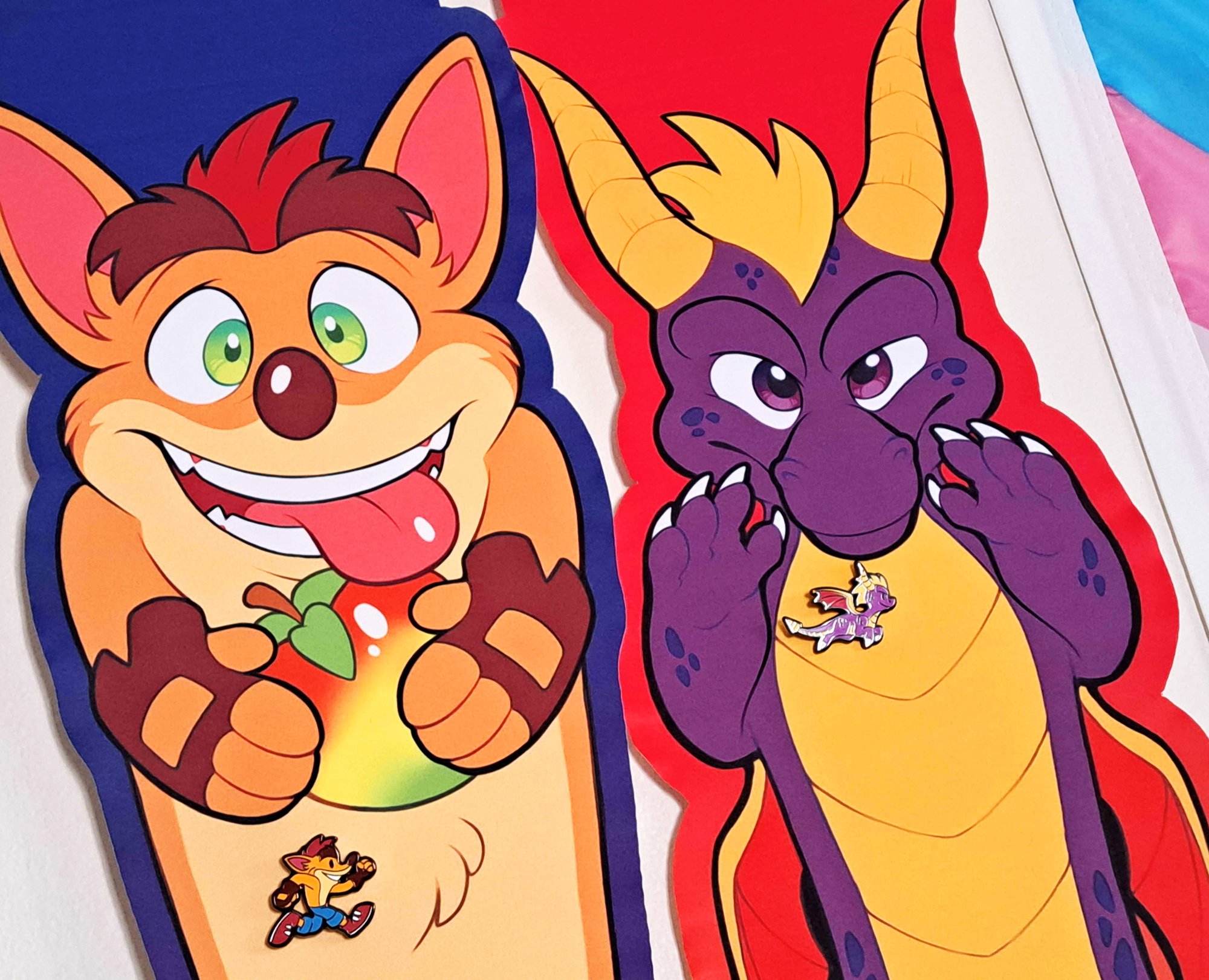 N. SANE + REIGNITED Hard Enamel Pins | Dynamo-Deepblue Art